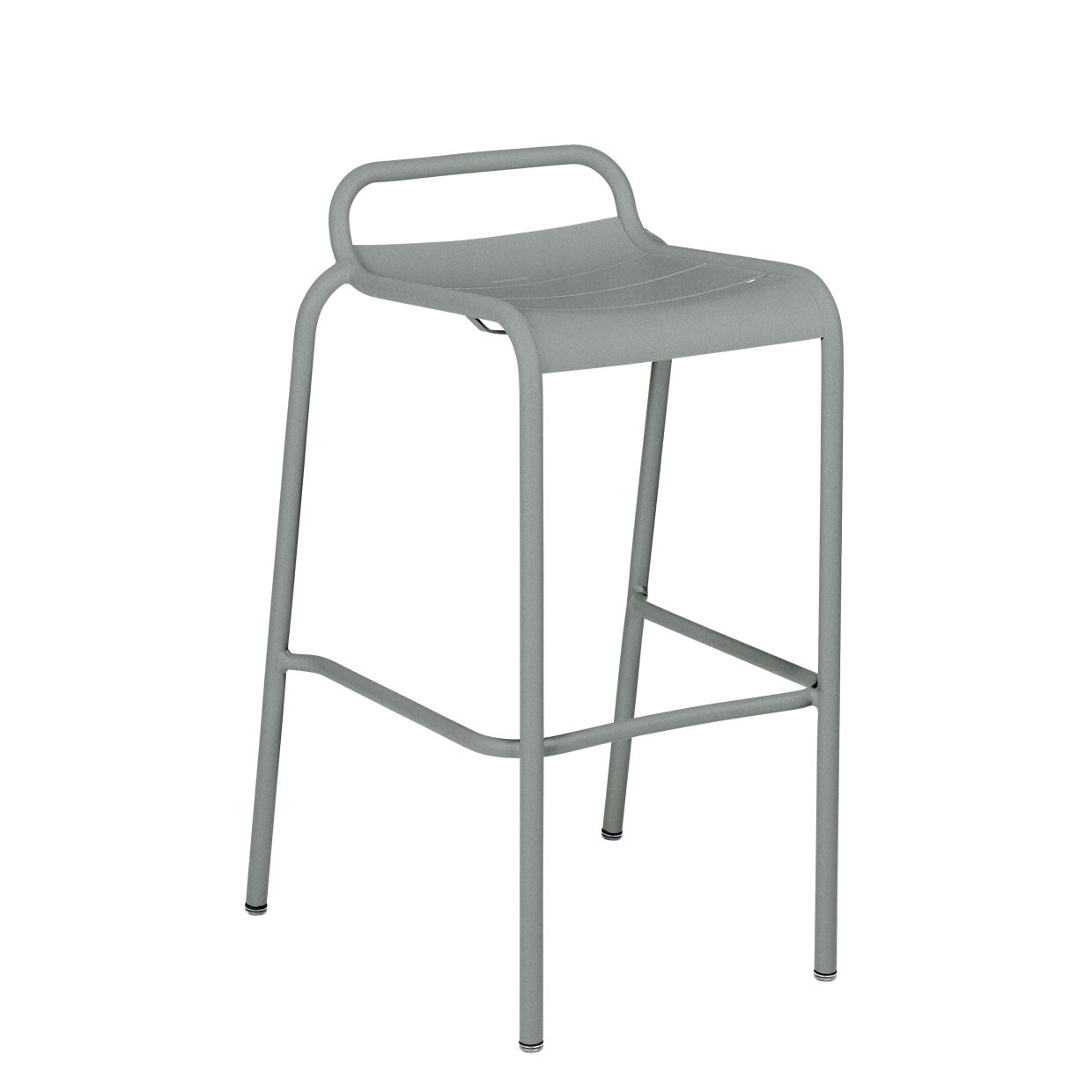 Best Sale Barhocker Luxembourg Metall Grau / Aluminium - H 78 Cm -  Unisexe Barhocker